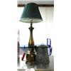 Image 1 : Copper torch circa 1900, granite wear coffee pot, lamp (2)