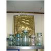 Image 1 : 4 fruit jars and 1 coffee jar: Lightening, 3 Ball and brass screen (2)