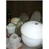 Image 3 : Huge collection of glass shades and chimneys and antique glass baby bottles (2)