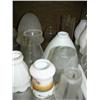 Image 4 : Huge collection of glass shades and chimneys and antique glass baby bottles (2)