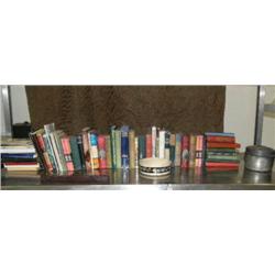 Large lot of books: antique books, cook books: The Eden Ligancy, The Three Commanders, Coming into t