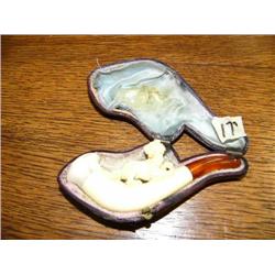 Mersham pipe with carved tiger (189)