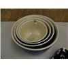 Image 2 : Lot of: 4 mixing bowls, 3 small plates, 1 hand painted (194)