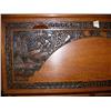 Image 2 : Fabulous carved teak drop front desk with 2 drawers (2)