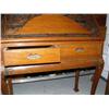 Image 4 : Fabulous carved teak drop front desk with 2 drawers (2)