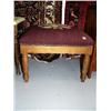 Image 1 : Needle point foot stool in walnut circa 1860 (2)