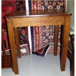 Mission style American Quarter Sawn oak desk (194)