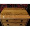 Image 2 : 3 drawer Quarter Sawn oak chest of drawers circa 1900 (2)