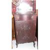 Image 1 : American mahogany music cabinet with mirror circa 1910 (2)