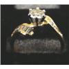 Image 2 : Diamond lady's ring, 14K yellow gold, round brilliant cut, approx .40 carats, SI2 clarity, H color, 