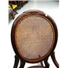 Image 2 : Extremely rare American balloon back Victorian walnut, cane seated rocker (2)