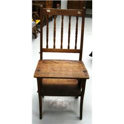 Extremely rare American chair that folds into steps (!94)