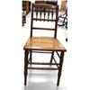 Image 1 : American oak cane seated spindle back chair (!94)