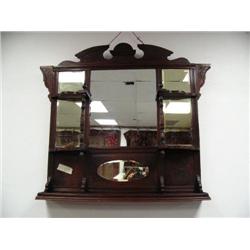 Mahogany finish mirror (2)