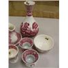 Image 2 : Lot of: Spode red transfer wear and Copeland red transfer wear, Royal Staffordshire transfer wear (1