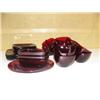 Image 1 : Set 26 of ruby red dishes (199)