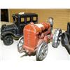 Image 3 : 2 antique metal iron cars and antique tractor (194)
