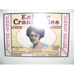 CHOICE on 3 early advertisements framed: Eat more Cranberries of NJ (194)
