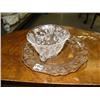 Image 3 : CHOICE on 8 sets of Cambridge Rosepoint Glass wear: set of 9 cups and saucers 3900/17 (189)