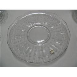 CHOICE on 8 sets of Cambridge Rosepoint Glass wear: Large torte plate 3900/33 (189)
