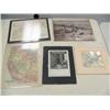 Image 1 : Lot of shrink-wrapped prints: Globe-Wernicke ad, West Canada map, Northern US map, View from Bluff -