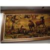 Image 2 : Large wood framed tapestry of deer in forest (2)