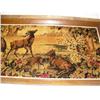 Image 3 : Large wood framed tapestry of deer in forest (2)