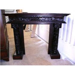 Mahogany finish mantle (2)