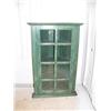 Image 1 : Green wood corner cabinet (2)