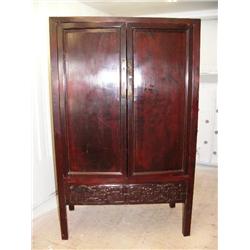 Dark finish armoire (2)