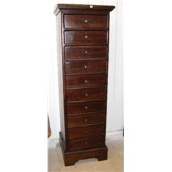 10 drawer chest - dark finish (2)