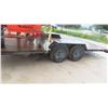 Image 8 : Bumper Hitch 16' Flat Deck Tandem Trailer Good Rubber -Has TOD