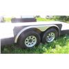 Image 6 : 2013 Bumper Hitch 26' Flat Deck Tandem Trailer 7000lbs x 2 Has TOD 