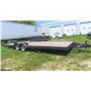 Image 8 : 2013 Bumper Hitch 26' Flat Deck Tandem Trailer 7000lbs x 2 Has TOD 