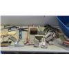 Image 1 : Tub Full of Trowels, Scrapers, Brushes, Caulking Guns, Paint Mixer Attachments 