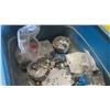 Image 4 : Storage Tub Full of Electrical Thermostats, Boxes, Switches, Plugs, 
