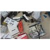 Image 6 : Storage Tub Full of Electrical Thermostats, Boxes, Switches, Plugs, 