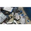 Image 7 : Storage Tub Full of Electrical Thermostats, Boxes, Switches, Plugs, 