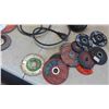 Image 8 : 2 Power Angle Grinders Makita & Dewalt with Discs & Accessories 
