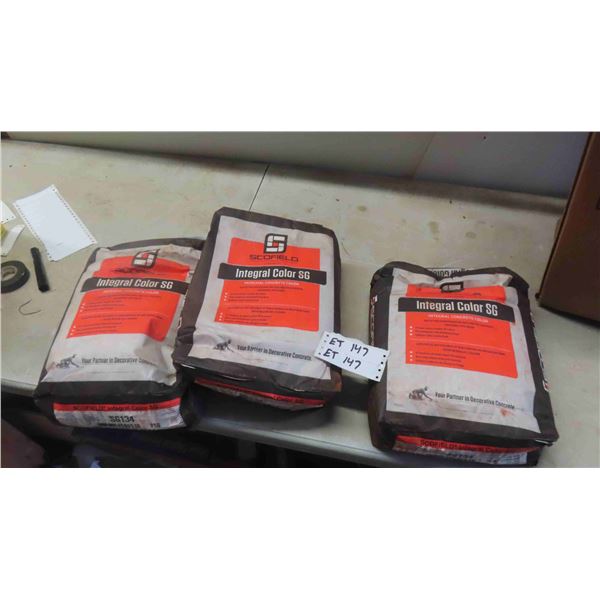 (3) 7KG Bags of Scofield Integral Color SG for Concrete