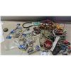 Image 1 : Storage Tub Full of Pins, Hooks, Magnetic Trailer Tail Lights, Wiring & More 