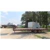 Image 1 : 1999 Sokal Tandem Flatdeck Trailer 7000lbs x 2 with Stake Pockets, Tie Strap Rail, New Bearings & Br