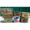 Seven Tobacco Tins