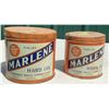 Two Marlene Hard Oil Tins 3lb and 5lb
