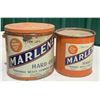 Two Marlene Hard Oil Tins 5lb and 10lb