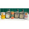 Six Miscellaneous Oil Tins