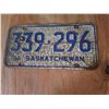 1976 Passenger License Plate 339-296
