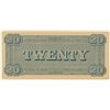 Image 2 : Facsimile of Confederate States of America 1864 $20. This is not an issued note. Uncirculated.
