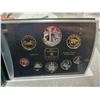 Image 2 : 2002 Canadian Proof Set. The Silver Dollar marks the Golden Jubilee of Queen Elizabeth. 5 coins are 