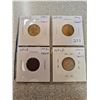 Image 1 : Lot of 4 Newfoundland World War II coins. Includes 1941c Cent, 1942 Cent, 1943c Cent & 1941C Silver 